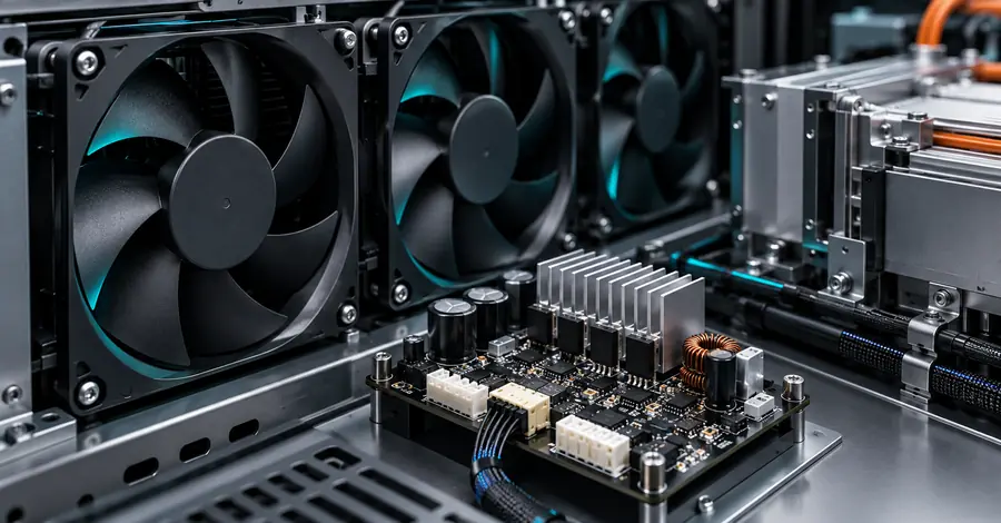 Cooling fan controller electronics