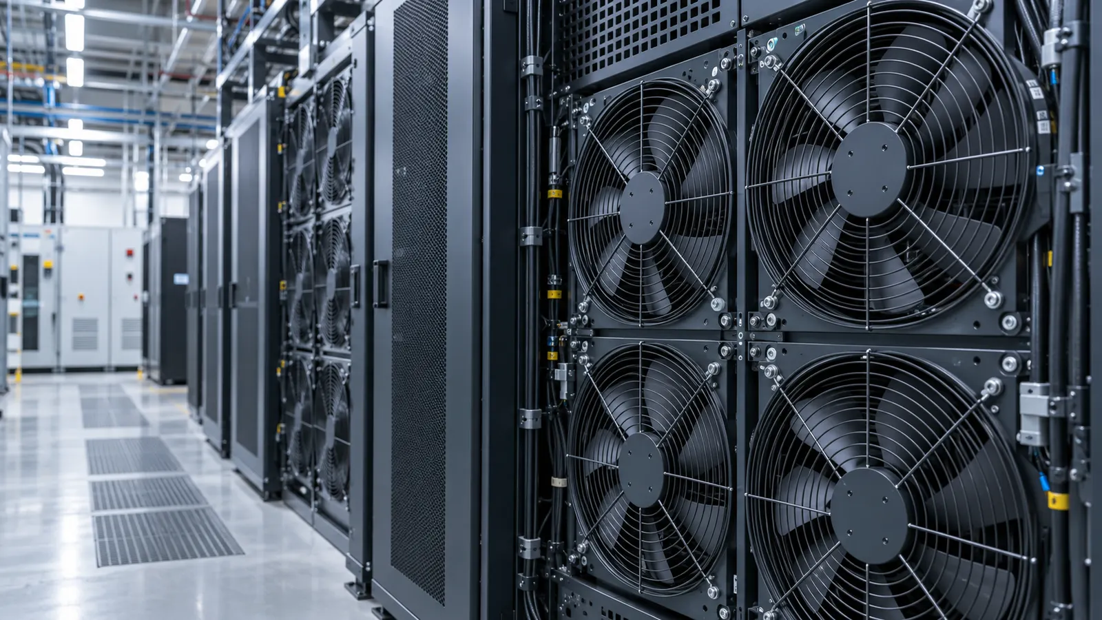 Electronic equipment cooling fan application
